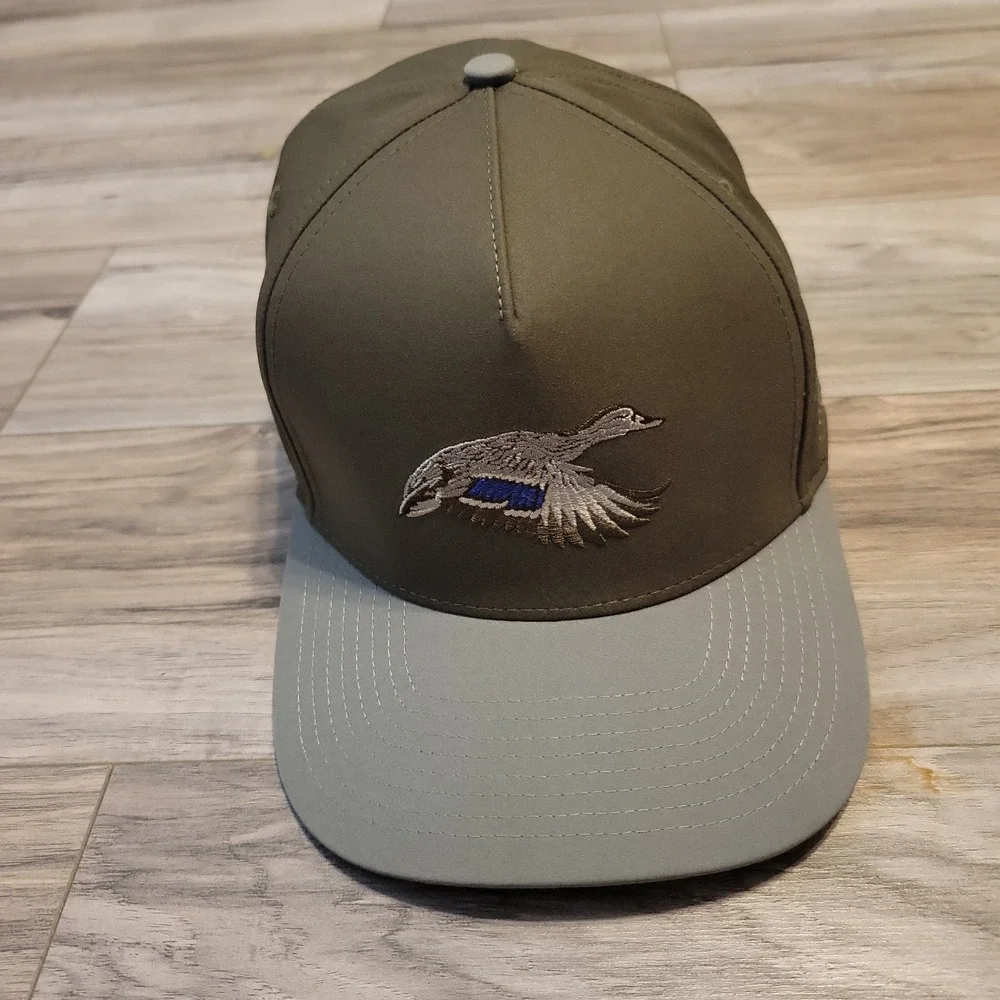 Southern String Hat Co Gray Snapback Duck Embroidery Adjustable Cap